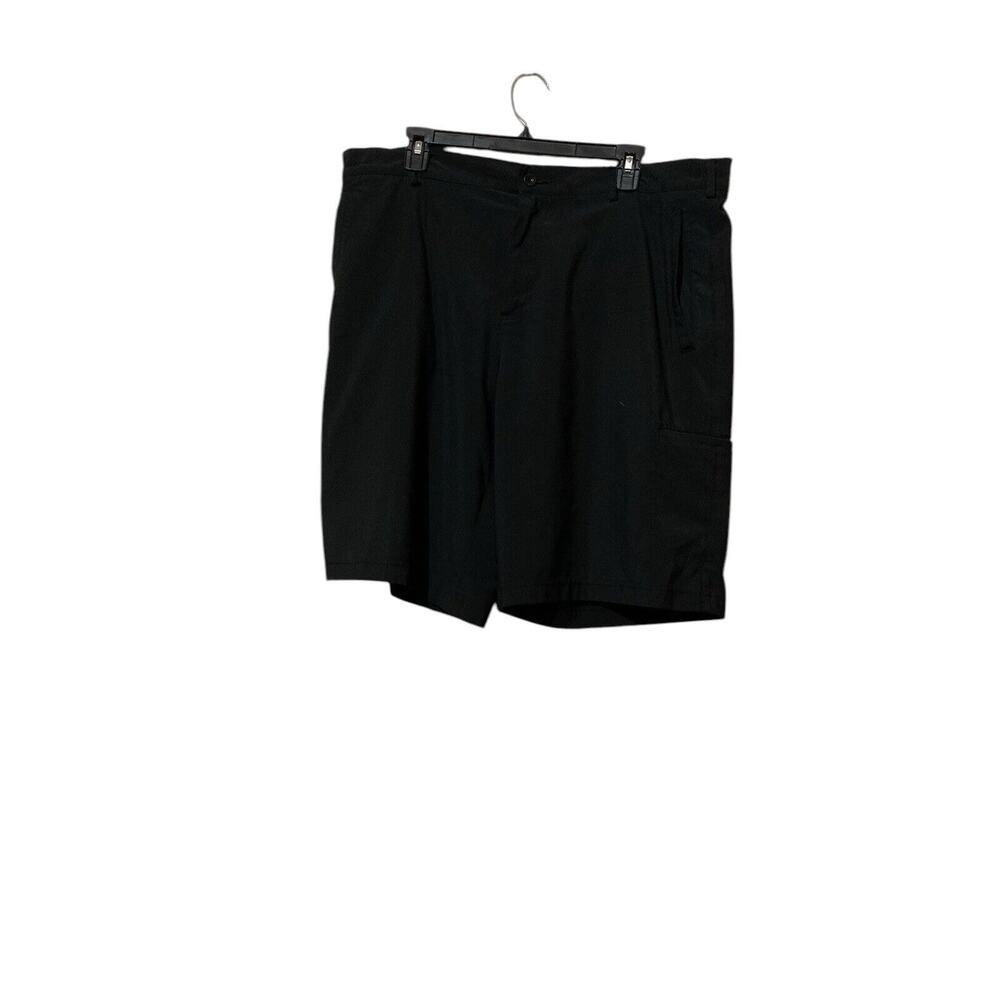 NIKE GOLF Shorts Mens 38 Chino Zip‎ Chino Athletic Black Side & Back Pockets